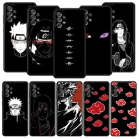 naruto anime akatsuki uchiha phone case for samsung galaxy a51 a71 a41 a31 a21s a11 a01 a03s a12 m31 m22 a32 a52 a13 soft cover