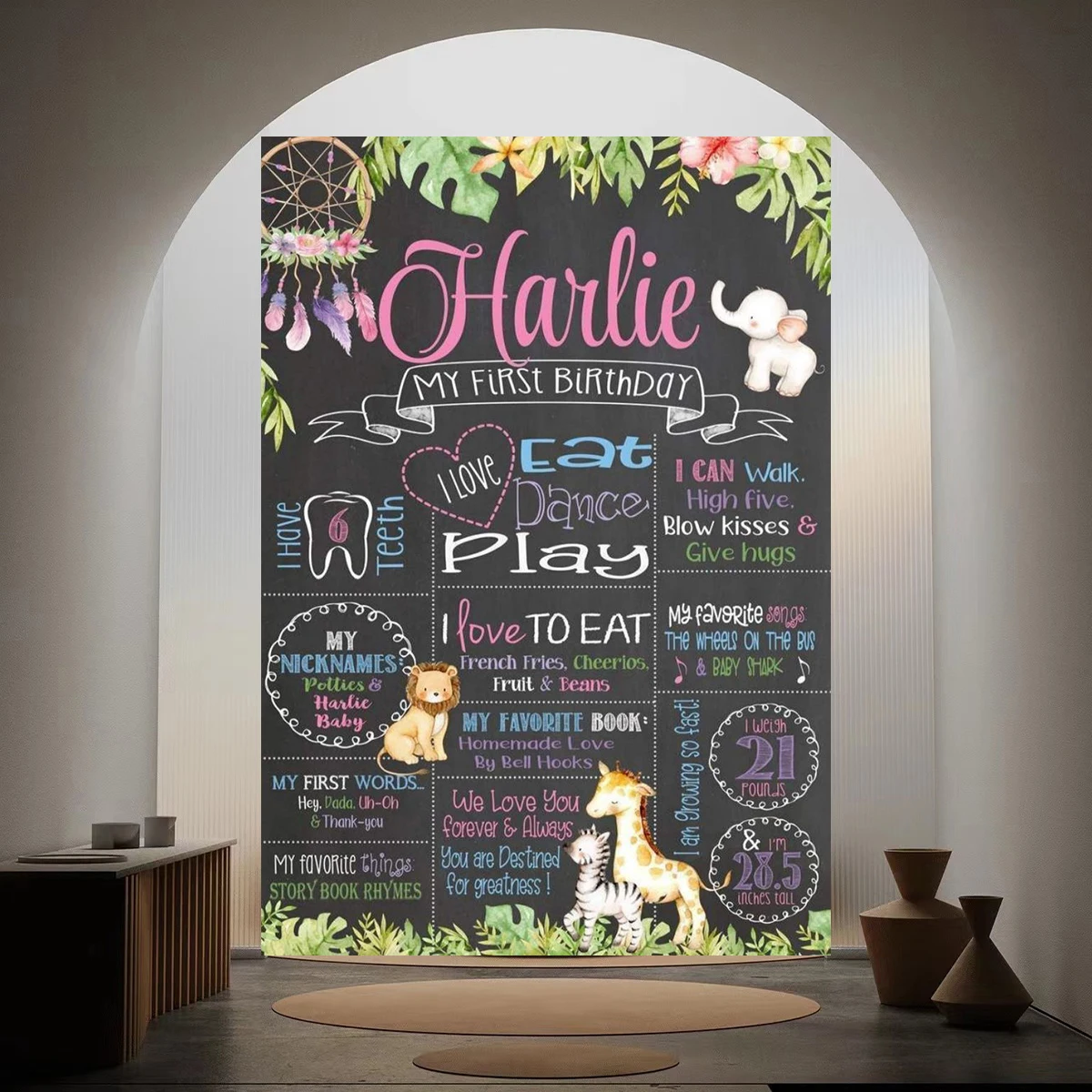 Фон для фотосъемки &quotДень рождения&quot 10x8 футов