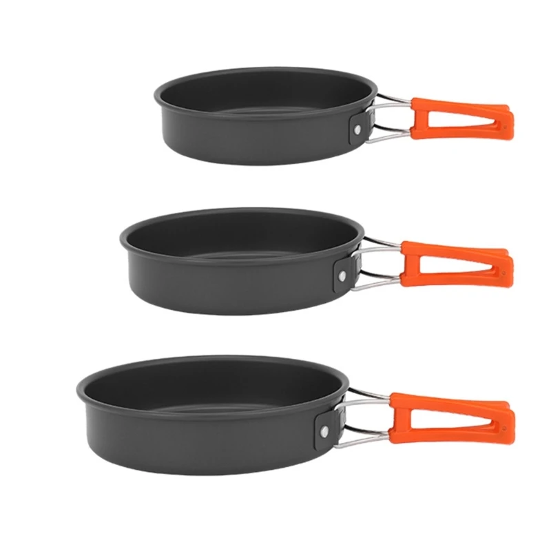 

Portable Frying Pan with Storage Bag Non-stick Skillets for Camping Travel