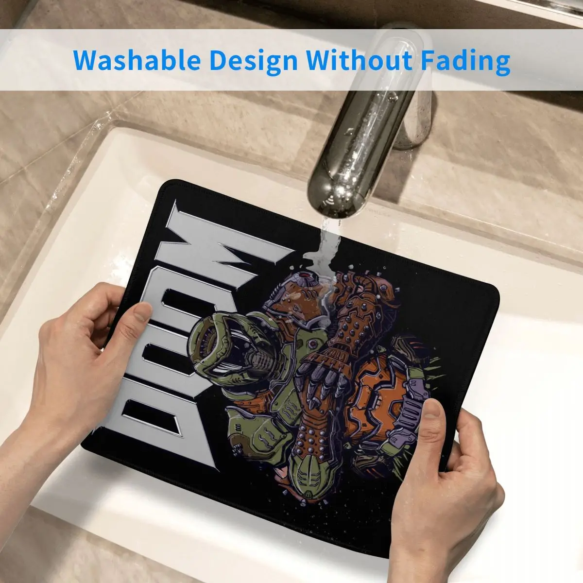 Коврики для мыши ноутбука Doom водонепроницаемые коврики со сшитыми краями