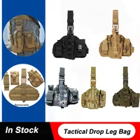 military tactical drop leg bag tool fanny thigh pack hunting bag waist pack motorcycle riding men military molle waist packs