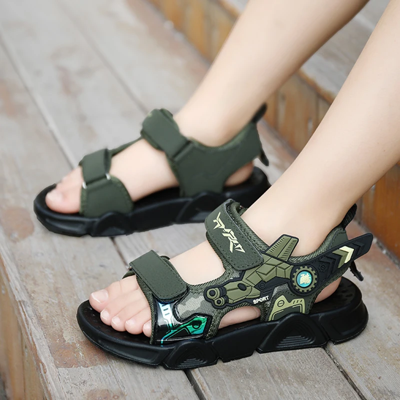 Детские камуфляжные сандалии пляжная обувь для мальчиков дизайнерские