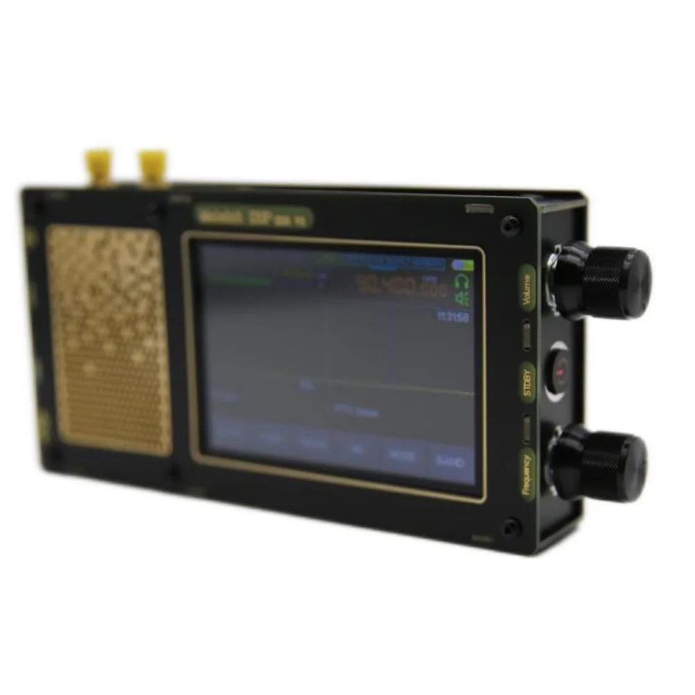 HFDY V3 Enhanced Version 1.10D Malachite SDR Receiver Radio 50KHz-2GHz V1.10D DSP SDR Receiver With Code Support Two Antenna