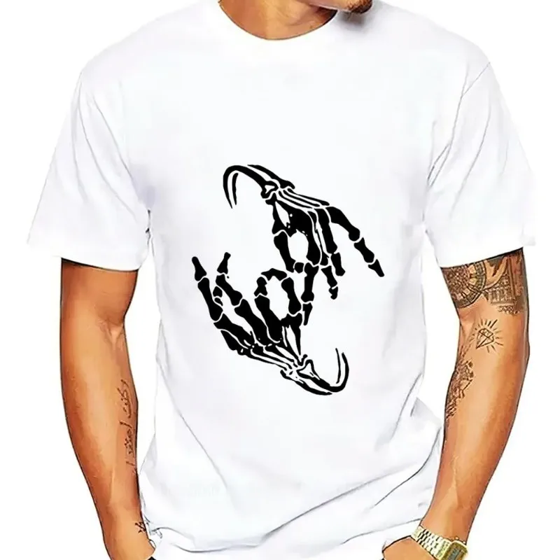 rockowa zespołu K-Korn Requiem Mass T-Shirt Men Couple Combination Women Clothes Short Sleeve Collar Fashion Cotto