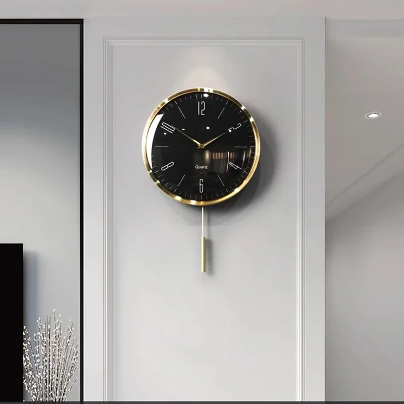 Wall Clock Artifacts Creative Simplicity Living Room Home Radio Wave Internet Red Light Luxury Watch