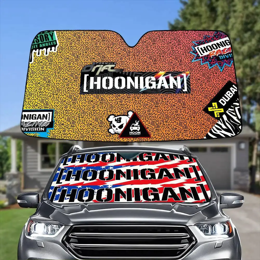 Фото Солнцезащитный козырек H-Hoonigan для лобового стекла автомобиля, защита от УФ-излучения, защитный чехол-накладка на лобовое стекло №1