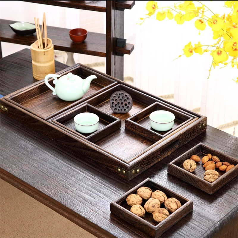 

Dessert Tray 7pcs/set Plate Tableware For Tea Cakes Snacks Multi Function Organizer