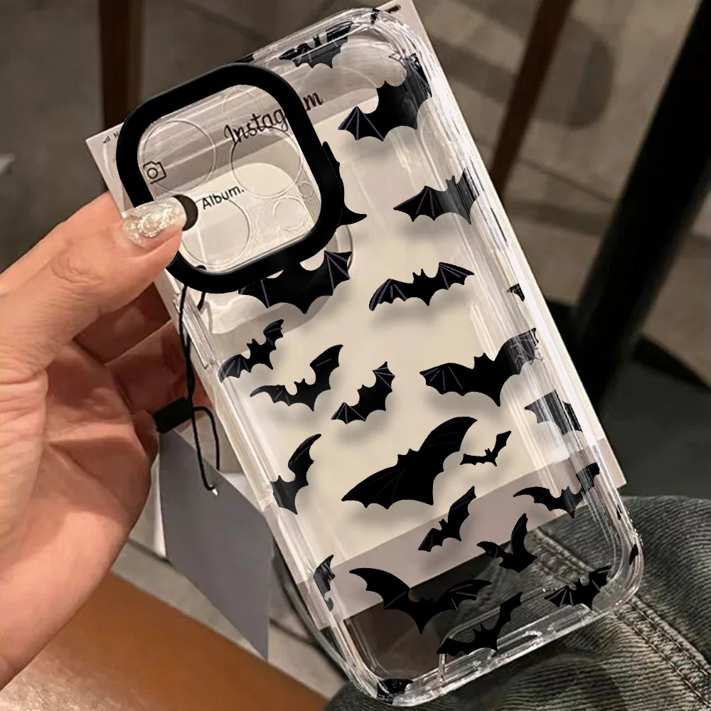 Черная Летучая мышь с DarkShe прозрачное пространство для Vivo Y03 Y16 Y17 Y17S Y19 Y21 Y28 Y36 Y52S Y55S