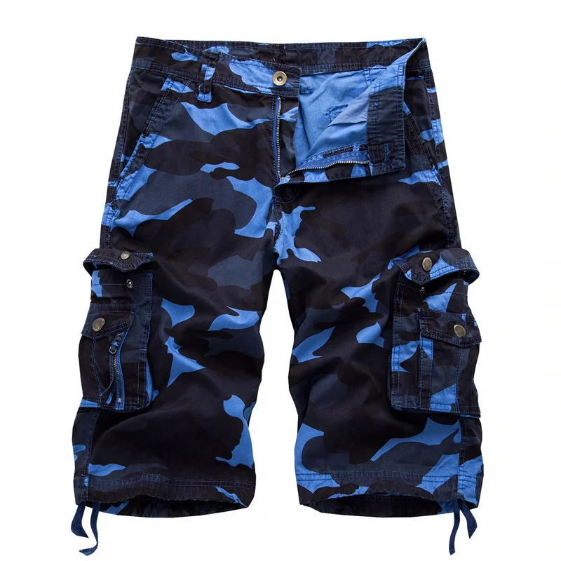 

Military Camo Caro Sorts Summer Fasion Camouflae Multi-Pocket omme Army Casual Sorts Bermudas Masculina Plus size 40