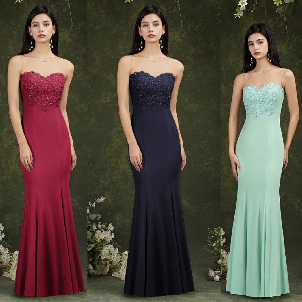 Женское длинное вечернее платье-русалка элегантное официальное платье с
