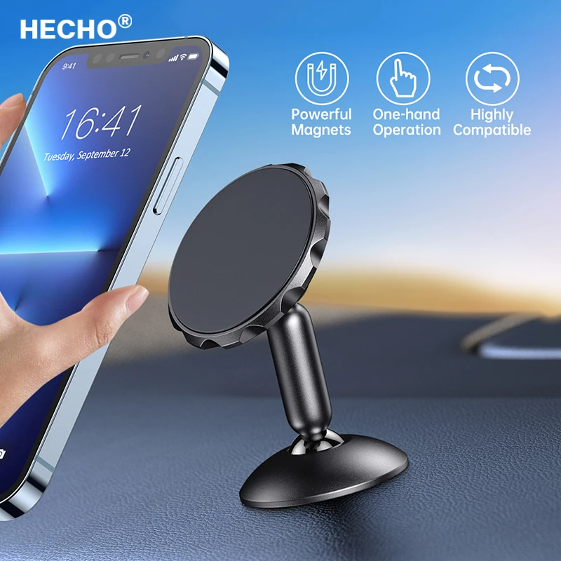 

Magnetic Phone Holder in Car Strong Magnetism Phone Rack Car Magnetic Holder Auto Suit to iPhone 12 Pro Max Xiaomi