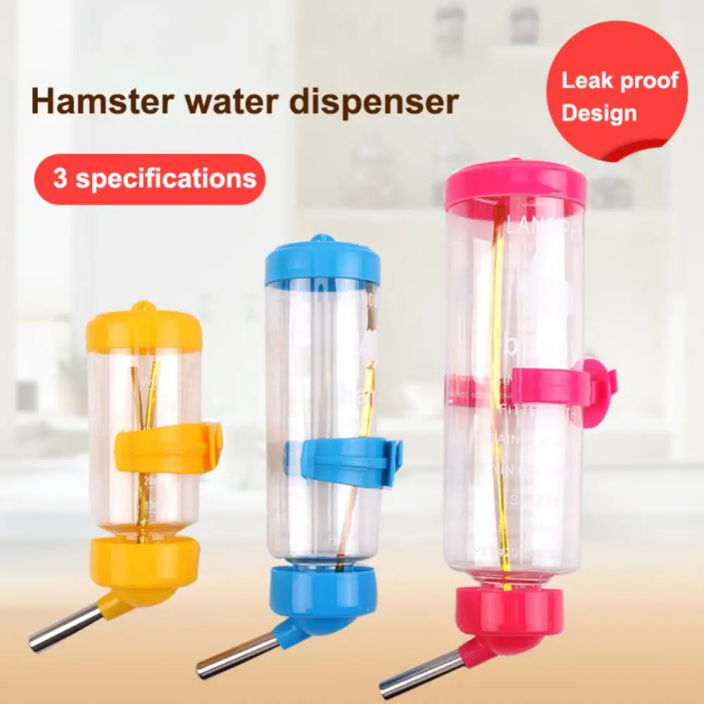 

NEW 80ML&125ml Hamster Water Fountain Pet Drinking Dispenser Reusable Rabbit Drinking Bottle Plastic Pet Drinking Fountain