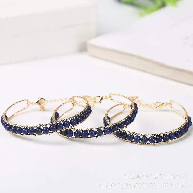 2024 Новые браслеты из лазурита 14 кг для женщин ручная работа натуральный камень