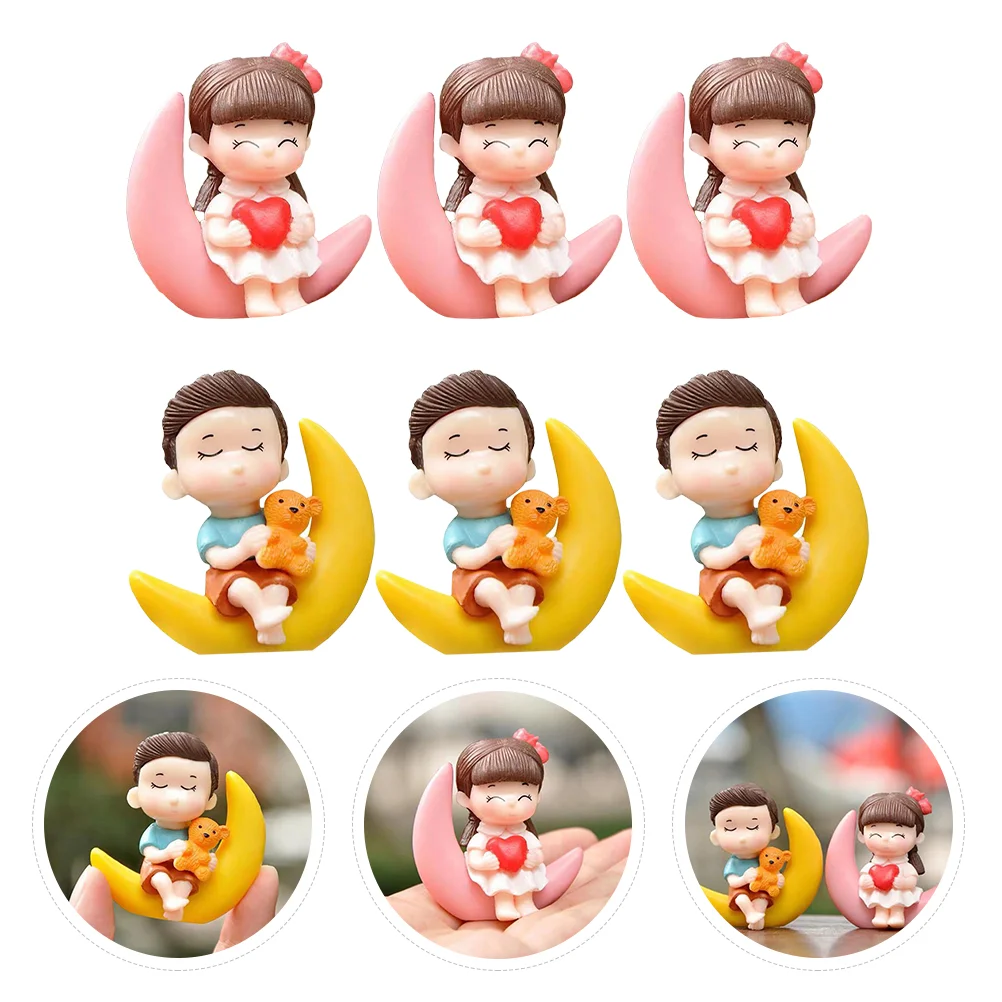 6 шт. свадебные украшения принадлежности для торта украшение Lovley скульптуры