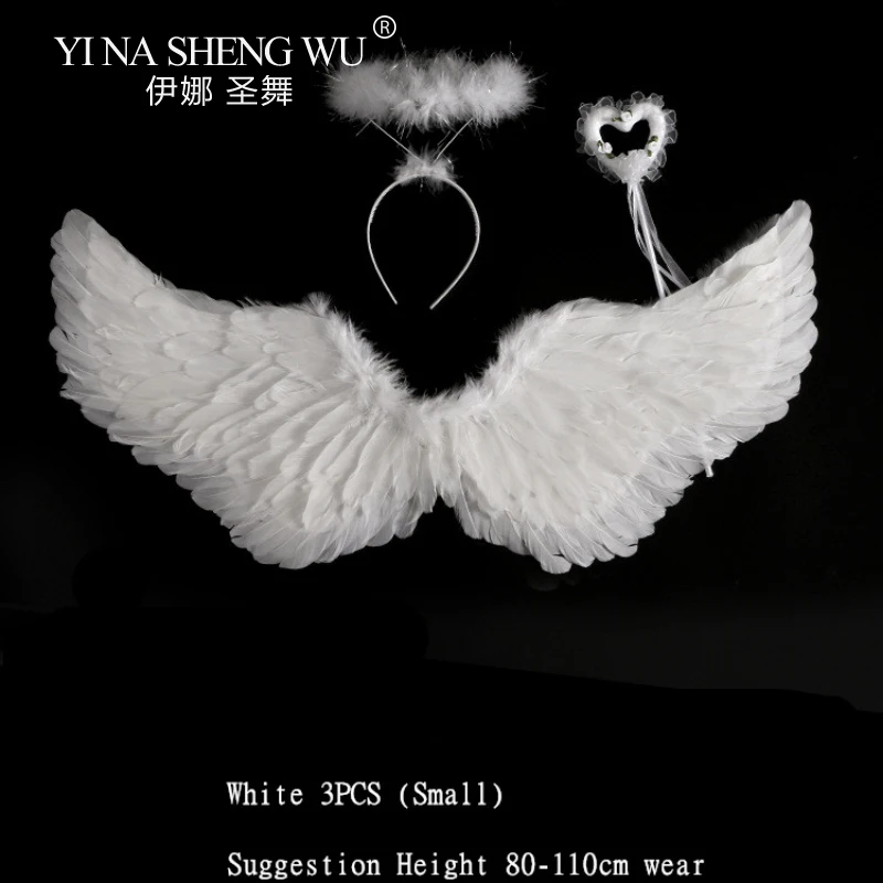 Белое перо Крылья ангела для танцевальной вечеринки Карнавал косплей костюм