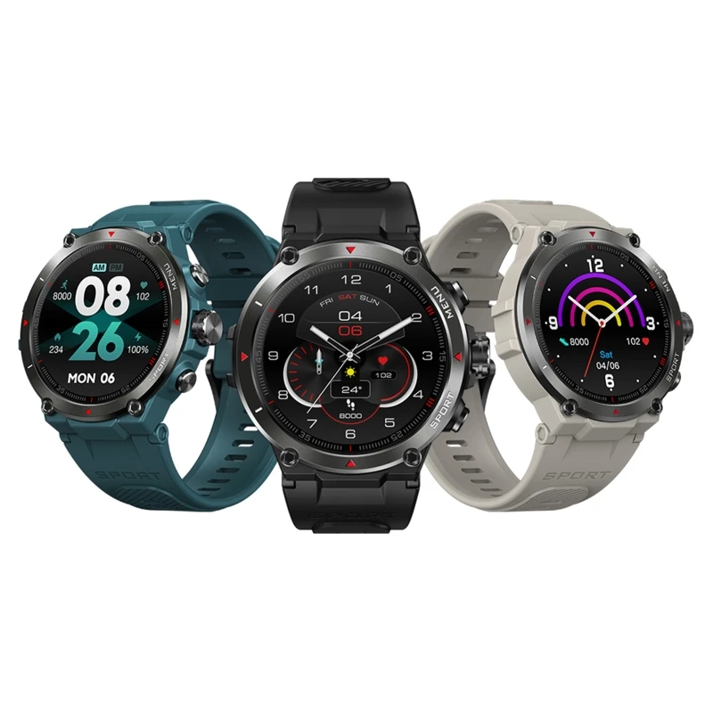 

Монитор сердечного ритма Zeblaze Stratos2, фитнес-трекер, Смарт-часы с GPS и синхронизацией времени, 1,3 дюйма