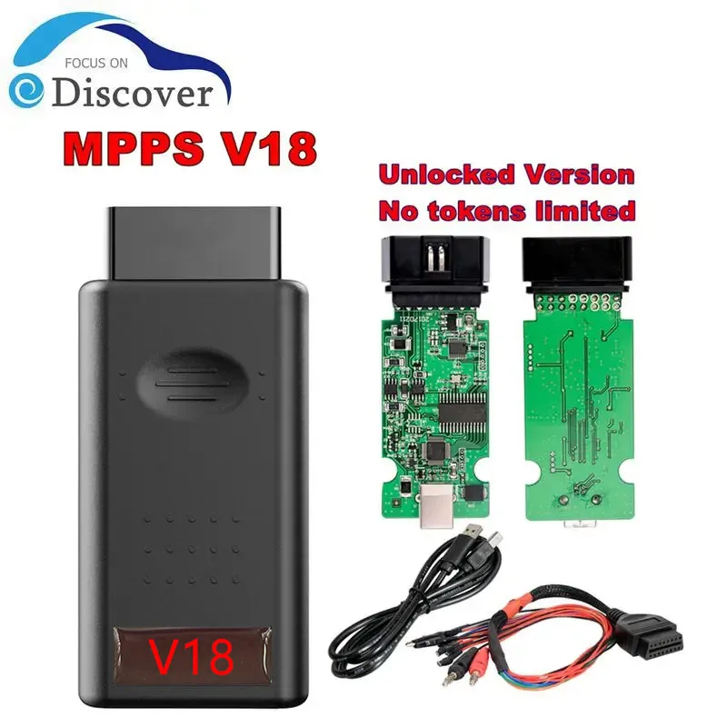 

MPPS V18 MAIN+TRICORE+MULTIBOOT с кабелем Breakout Tricore, поддержка автомобильного инструмента, многоязычный для EDC15 EDC16 EDC17