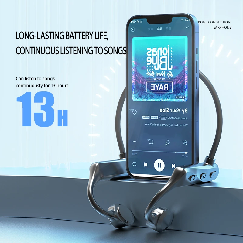 Фото Наушники Lenovo с костной проводимостью Bluetooth 5.3 для плавания, беспроводные, IPX8 водонепроницаемые, с воздушной проводимостью, новинка №4
