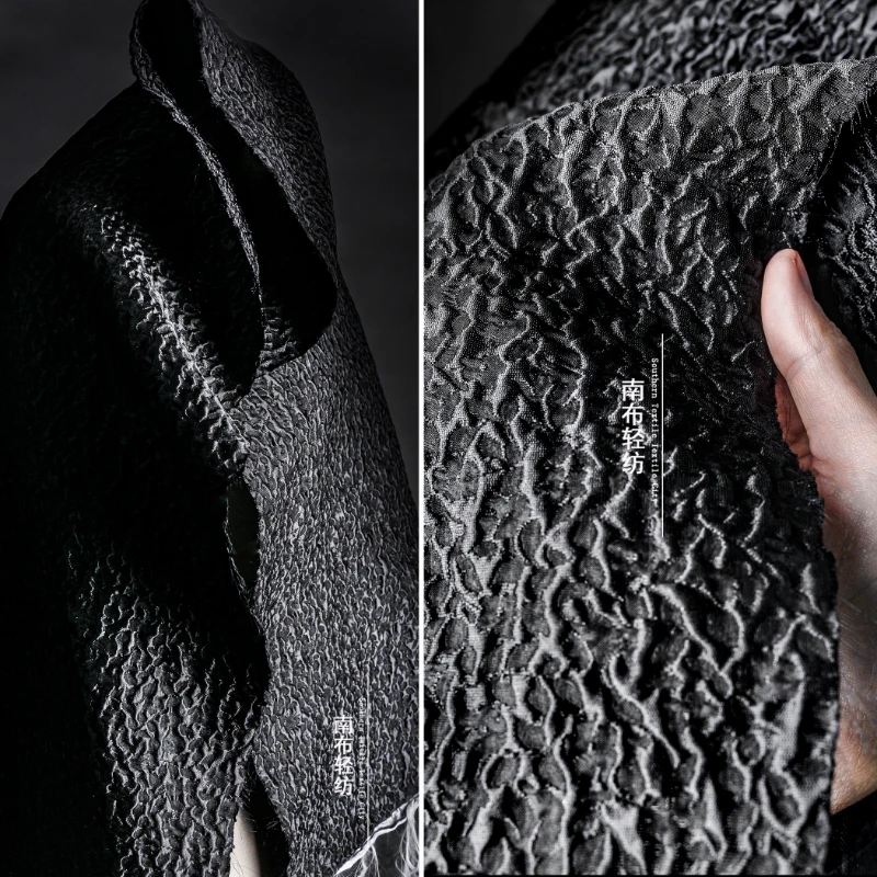 

Jacquard Fabric Seersucker Texture Creative Thickening Half Skirt Bag Clothing for Diy Sewing Cloth Apparel By The Meters