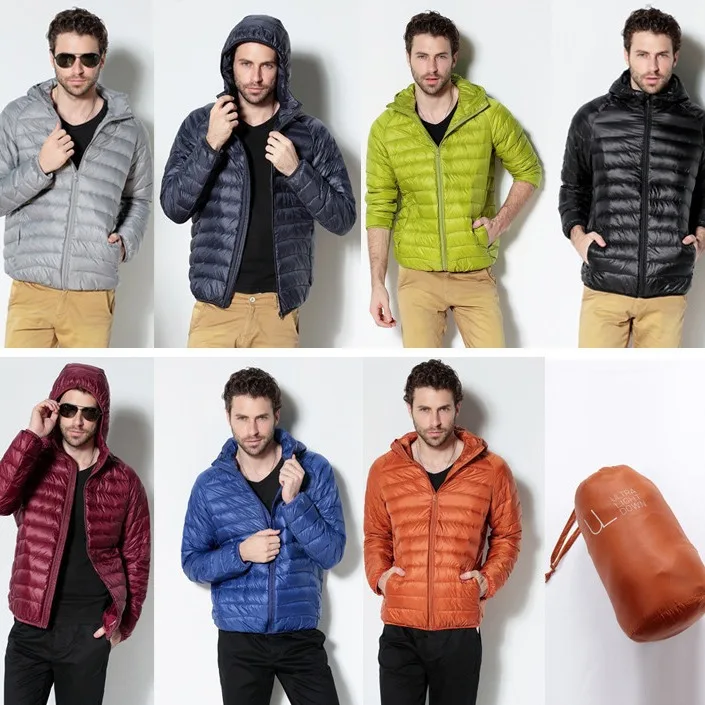 Легкие мужские зимние куртки деловой пуховик мужская новая легкая стеганая