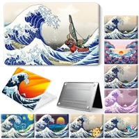 great wave laptop case for macbook air 11 2018 2020 13 touch bar id pro 13 15 16 retina 15 13 12 inch cover