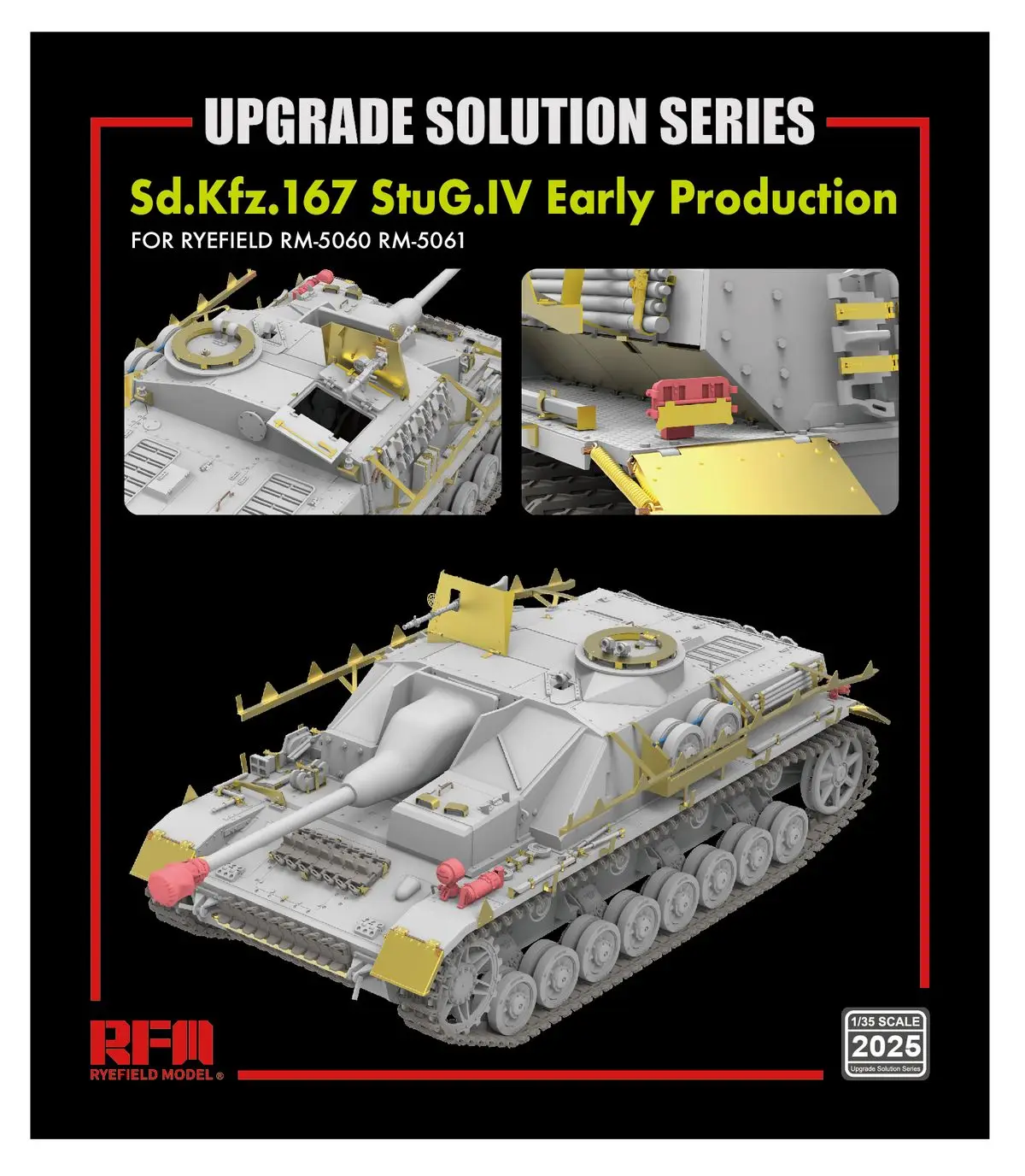 

RYEFIELD MODEL RFM RM-2025 1/35 Upgrade Set for Sd.Kfz.167 StuG.IV Early Production