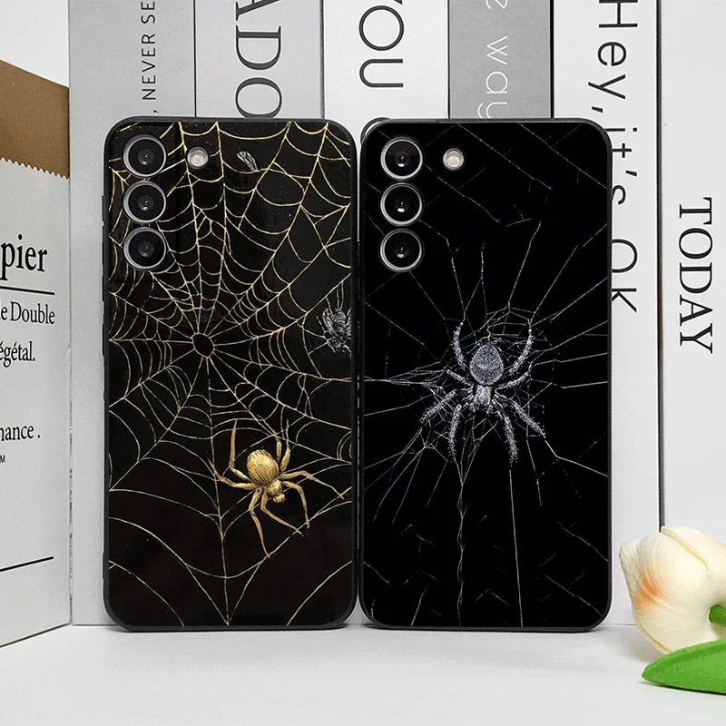 Фото Модный черный чехол для телефона с принтом паутины для Honor Huawei 200 LITE 100 400 PRO 90 80 Lite Magic 8 7 6 5 Pro, мягкие чехлы №1