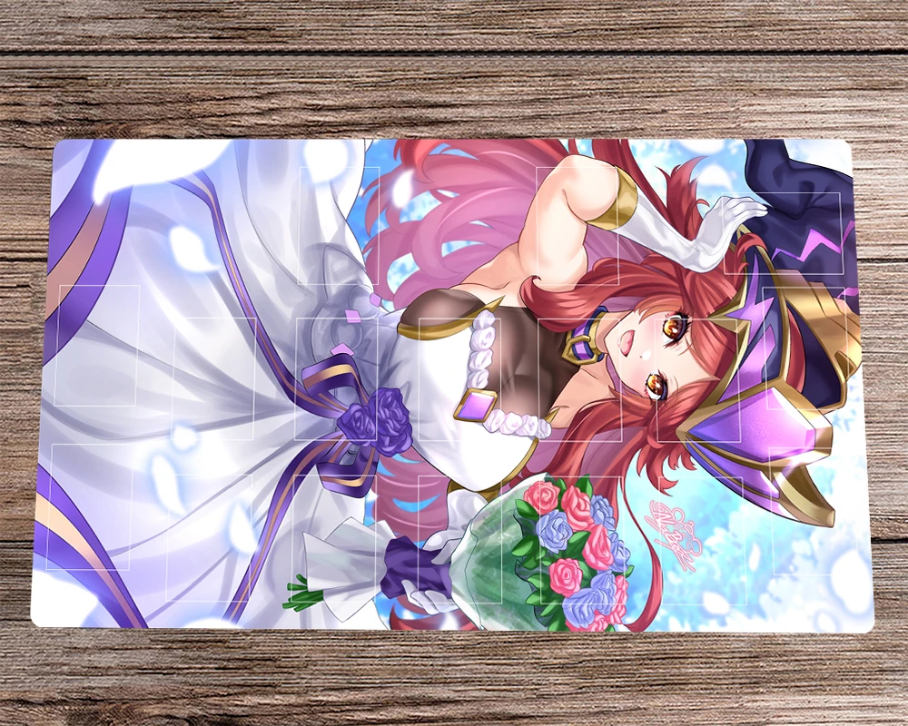 

YuGiOh Duel Playmat Summon Sorceress TCG CCG Mat Card Game Mat Rubber Mouse Pad Desk Table Play Mat Mousepad Free Bag 60x35cm
