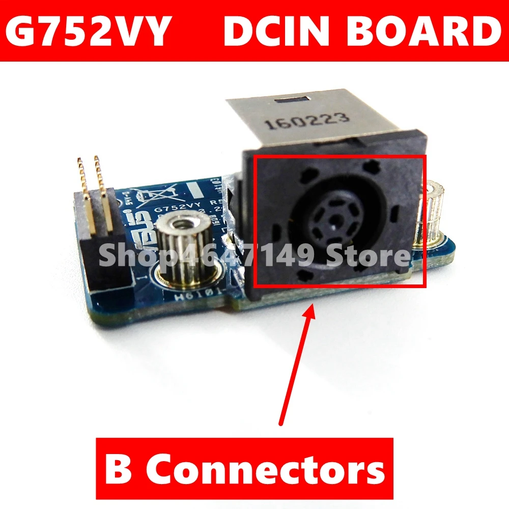 

G752VY Rev 2,3 плата зарядный порт для Asus G752V G752VM G752VT G752VY G752VS G752VL DC разъем питания