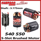 Щеточный двигатель SURPASS HOBBY на 5 слотов, 540, 550, водонепроницаемый, щеточный двигатель 10T, 16T, 27T, 35T для 110 Rc Monster Truck, Car Crawler Scx10
