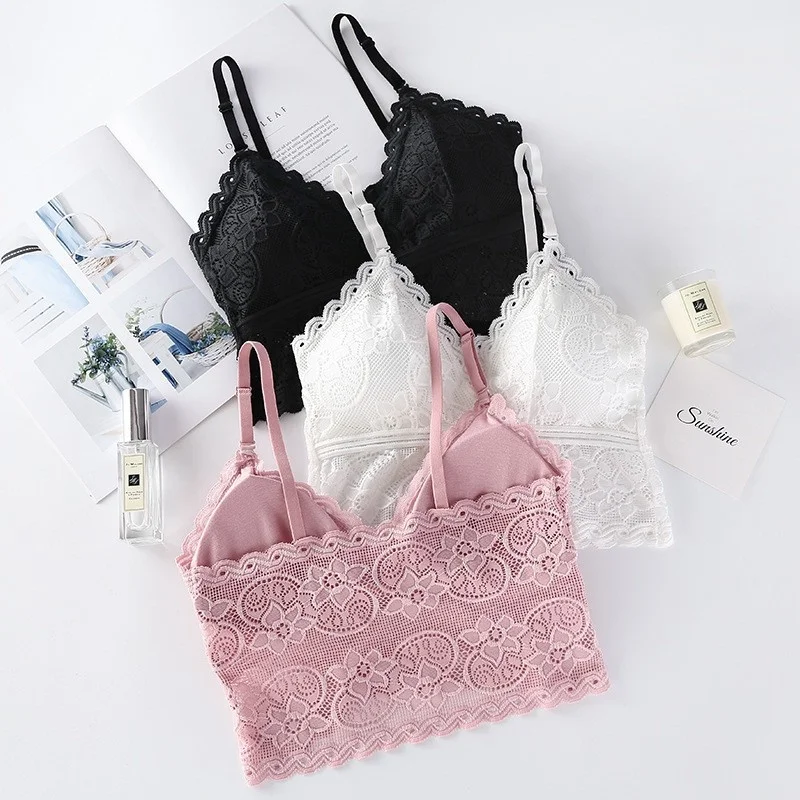 

2022 Spring And Summer Suspenders Sexy Lace Girl Underwear Thin Straps Thin Lace No Steel Ring
