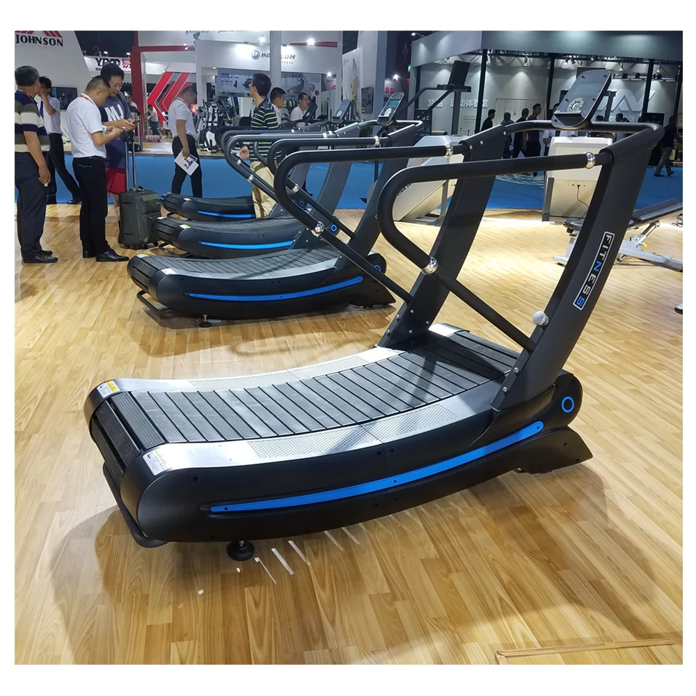 

wholesale commercial gym equipment fitness running unpowered curve treadmill manual treadmill machine curved treadmill machine