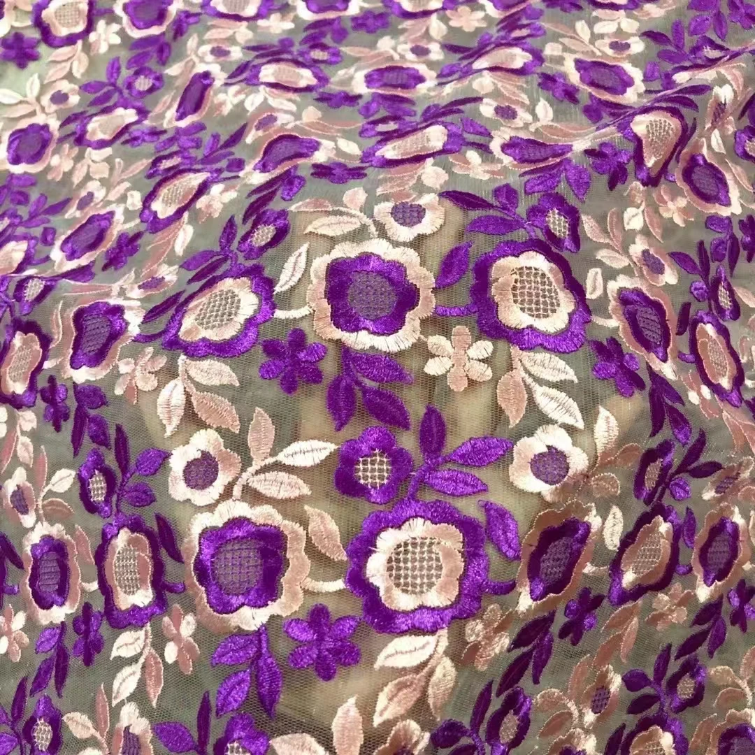 Новое водорастворимое трехмерное двухцветное кружево с вышивкой Африканское