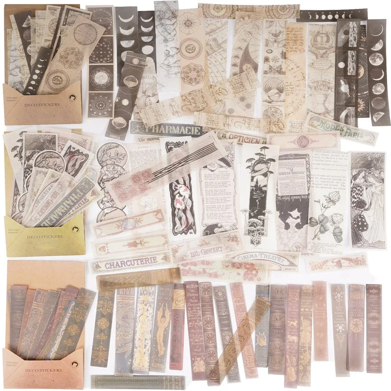 

120 Pcs Scrapbook Sticker Washi Paper Stickers Note Decoration Sticker Planner Sticker Self-Adhesive For Scrapbook Craft