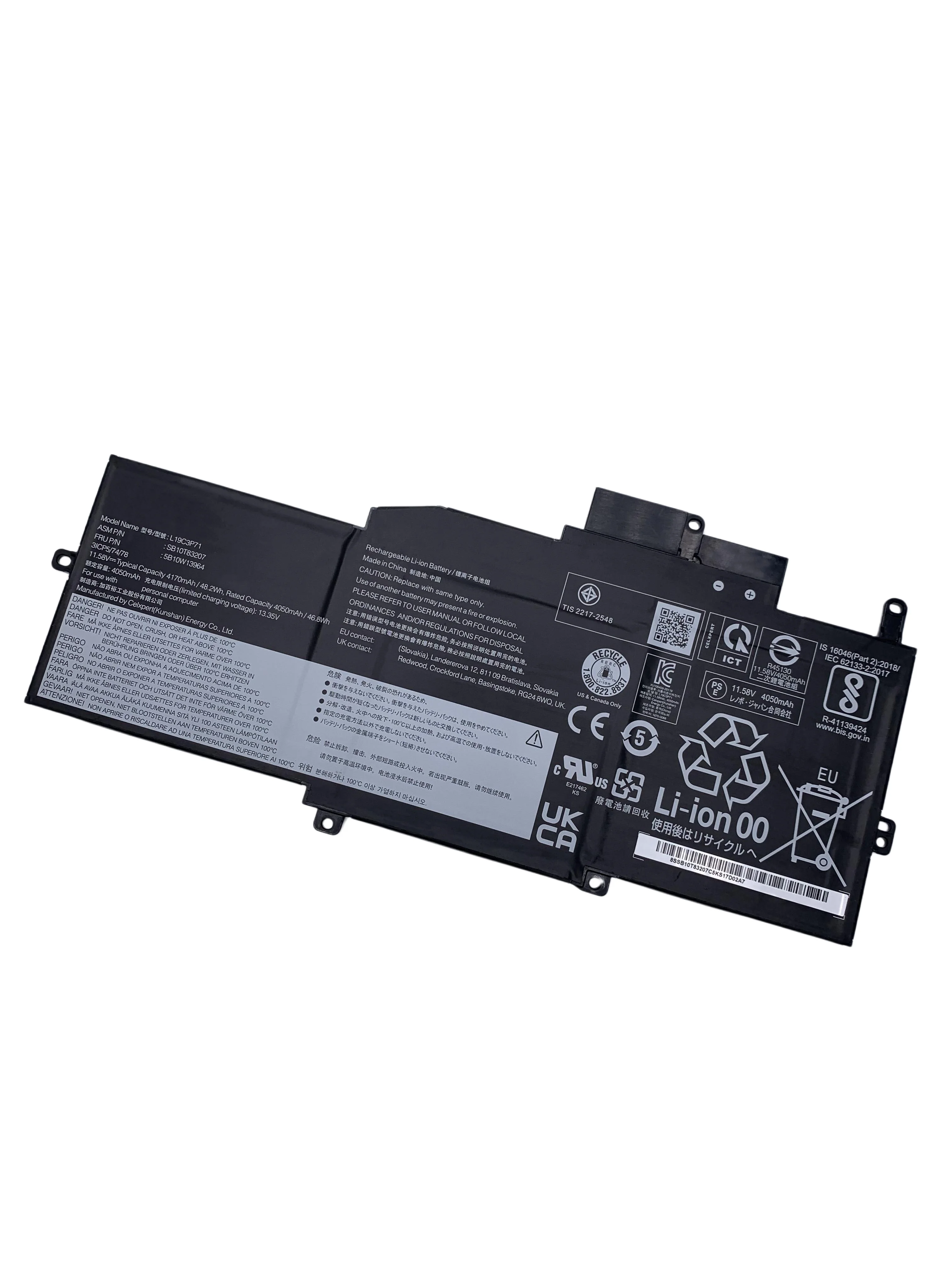 Фото Аккумулятор для ноутбука L19C3P71 L19M3P72 для Lenovo ThinkPad X1 Nano Gen 1st Series L19M3P73 5B10W13962 5B10W13963 5B10W13964 SB10T83205 №2
