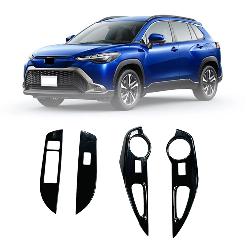 

Для Toyota Corolla Cross 2020 2021 2022 панель переключателя стеклоподъемника автомобиля Наклейка отделка