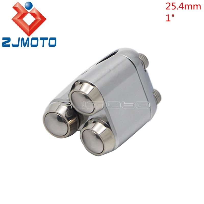 

Хромированные 2-3 кнопки 7/8 "1" переключатель крепления на руль, винтажные переключатели для запуска мотоцикла, указатель поворота, переключатели противотуманных фар