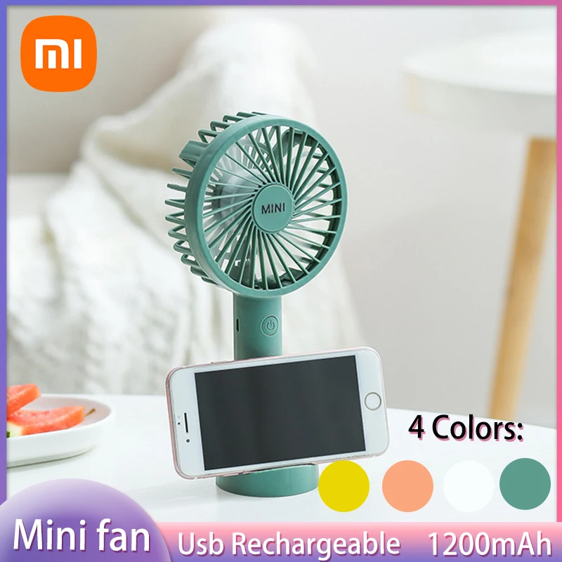 

Портативный мини-вентилятор Xiaomi Youpin, настольный вентилятор с подставкой и Usb-зарядкой, 3 режима