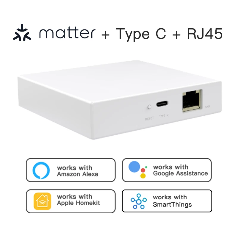 Фото Шлюз RSH Matter Tuya Zigbee для умного дома: поддержка Alexa, Google Home, HomeKit, управление устройствами Matter через приложение Smart Life №1