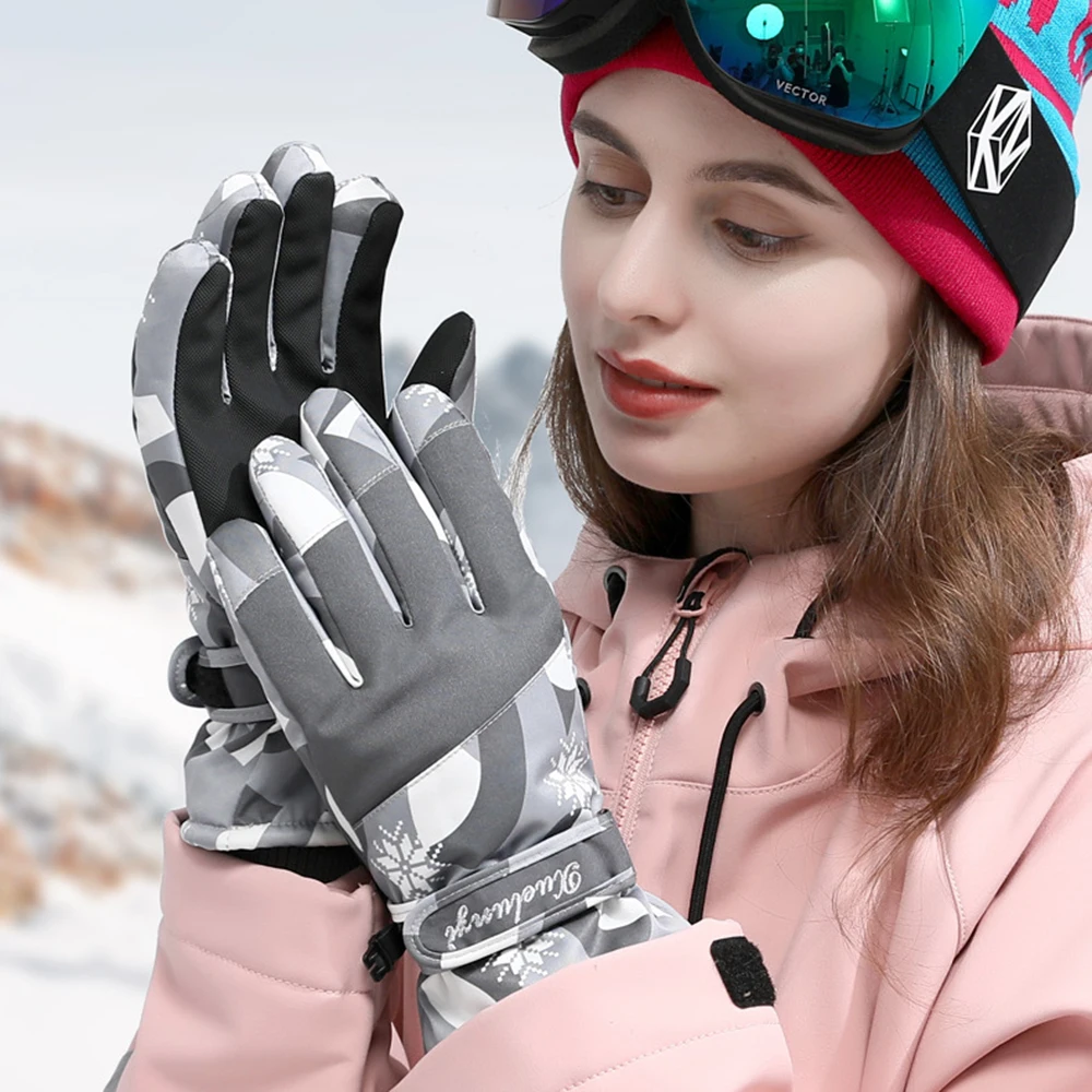 

Winter Women Ski Gloves Waterproof Warm Snowboard Snow Gloves Snowboard Snow Gloves For Motorcycle Cycling Riding Sports Gloves