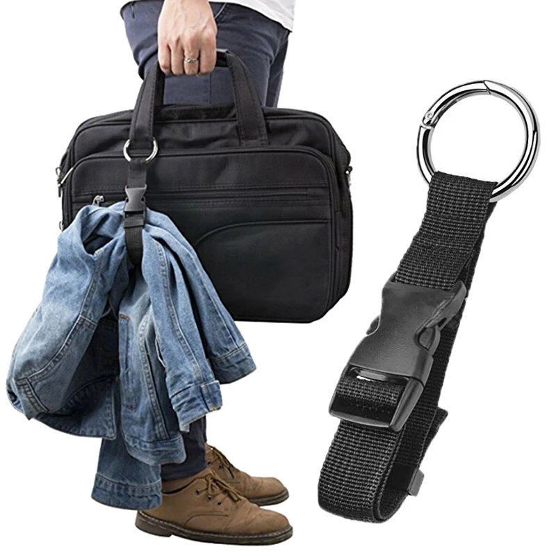 

Nylon Luggage Belt Luggage Strap Holder Portable Anti-theft Handbag Clip To Carry Packing Belt Labor-saving Luggage Buckle