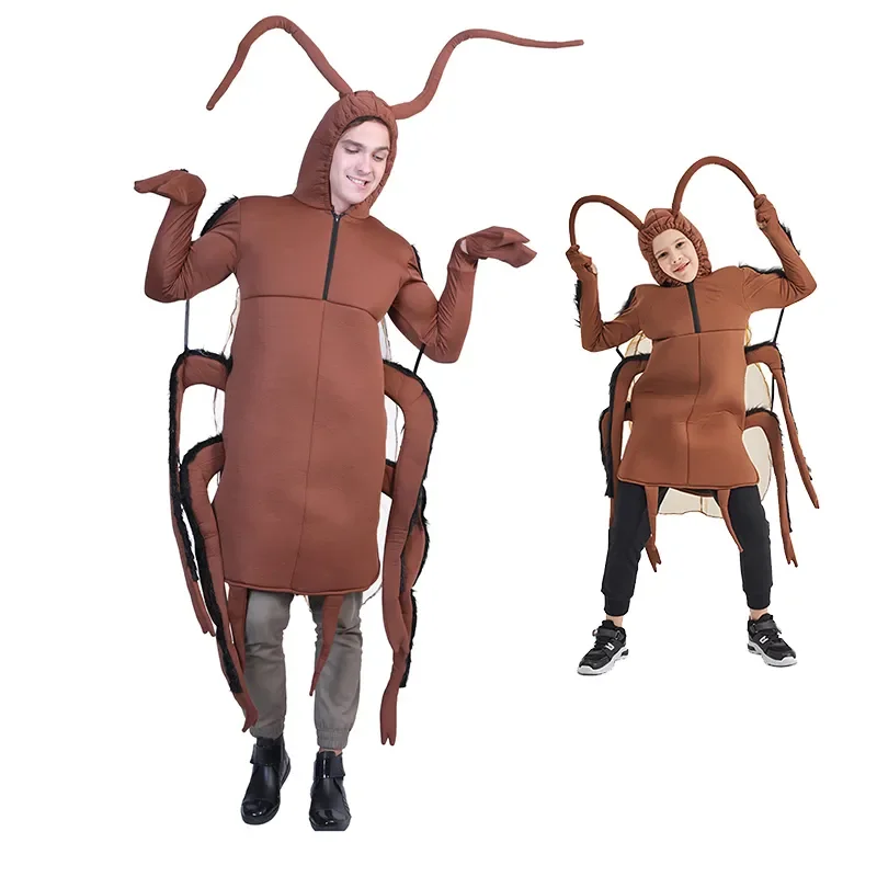 

Костюм для косплея тараканов с животными, смешной Рождественский комбинезон на Хэллоуин для взрослых, детская сценическая одежда для выступления, карнавала