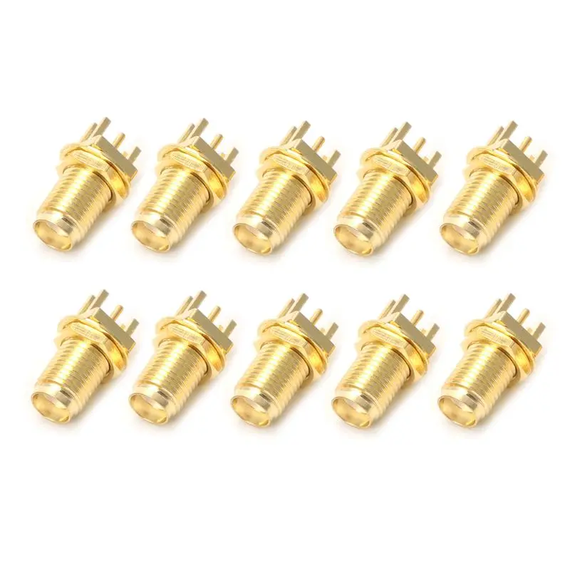 

573A 10pcs End for LAUNCH PCB Mount Mount SMA Female Straight RF Connector Adapt