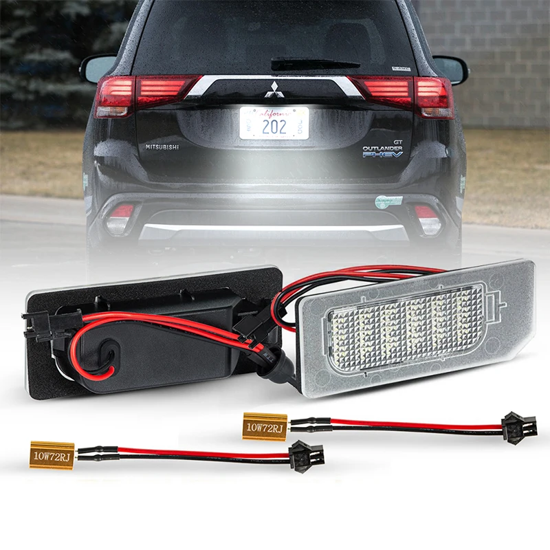 

2 шт. для Mitsubishi ASX 2011-2020 Автомобильный задний белый светодиодный номерной знак фонарь номерного знака 8341A132
