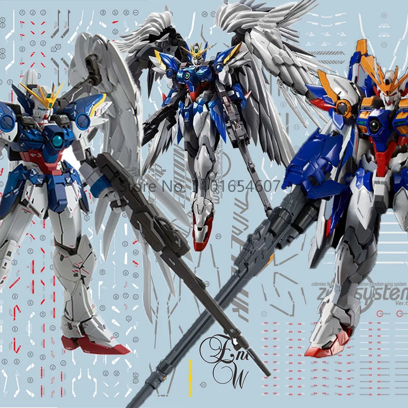 

Gundam Ver.Ka Flying Wing EW HIRM Zero Hairless MG 1/100 Fluorescence Water Decal Stickers Diecast Gunpla Expansion Accessories