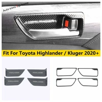 car inner door handle bowl panel cover trim for toyota highlander kluger 2020 2022 auto stainless steel interior accessories