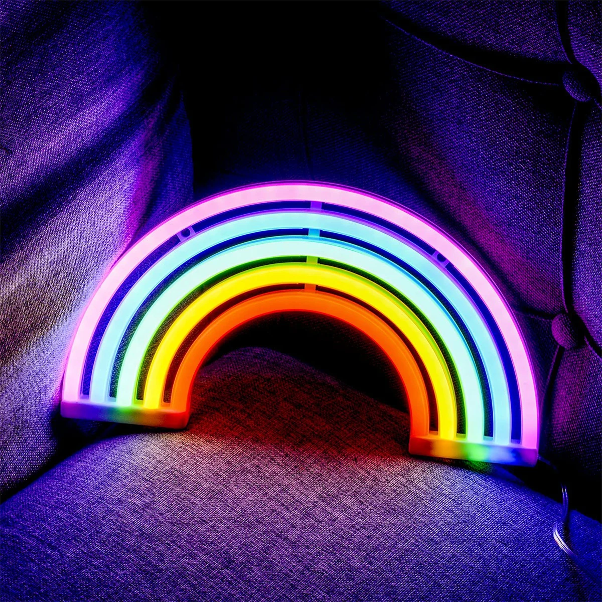 

Creative LED Neon Sign Colorful Cartoon Night Light For Home Children's Bedroom Wall Bedside Birthday Party Decor Christmas Gift