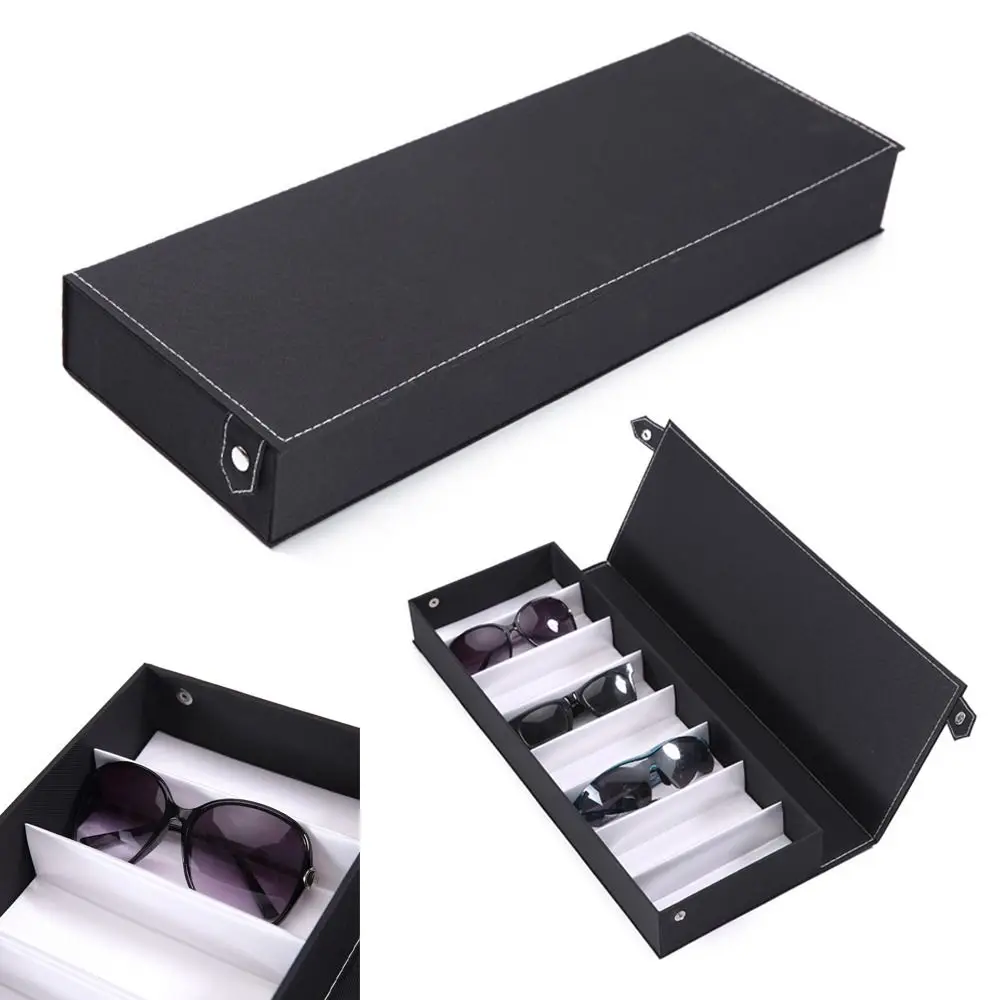 

Multi-slot Travel Eyeglasses Holder Sunglasses Display Rack Glasses Organizer Glasses Case Sunglasses Storage Box