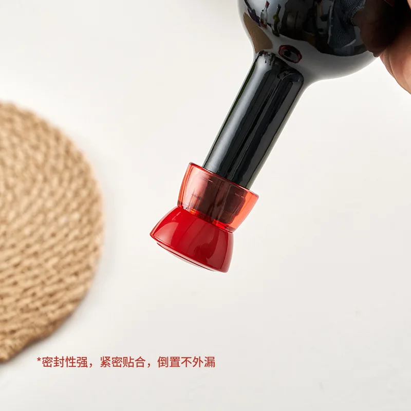 

Rotary Vacuum Wine Stopper Uses A Leakproof Wine Stopper To Rotary Seal The Wine Bottle Lid Accessories Wine Bottle Stoppers