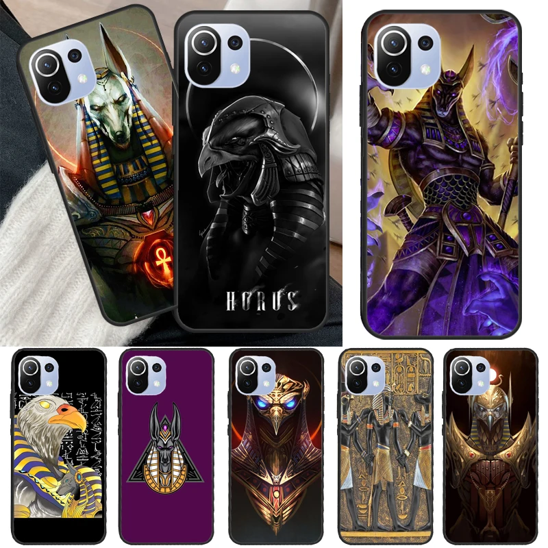 Чехол с изображением бога египта Хоруса и Анубиса для POCO F3 F1 M3 M4 X3 Pro GT X4 чехол